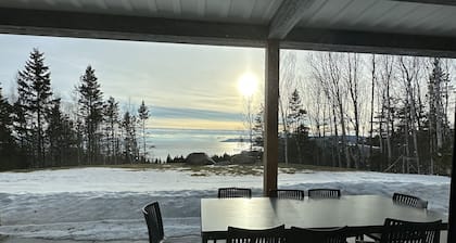 Villa Les Flots: Breathtaking view of the St Lawrence