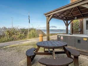 屋外ダイニングエリア