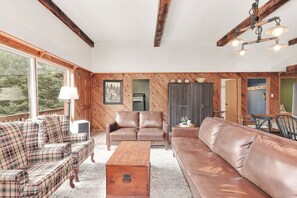 Una Smart TV, una chimenea, un reproductor de DVD