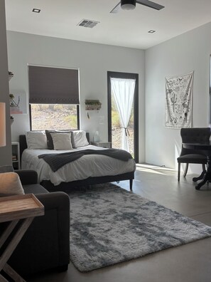 Desk, iron/ironing board, travel crib, free WiFi