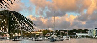 The Pelican #3 - Spacious 3 bedroom 2.5 bath waterfront townhome in the heart of Rodney Bay.