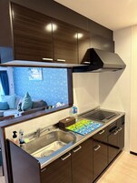 Suite Royal, 2 habitaciones | Cocina privada | Microondas y placa de cocina