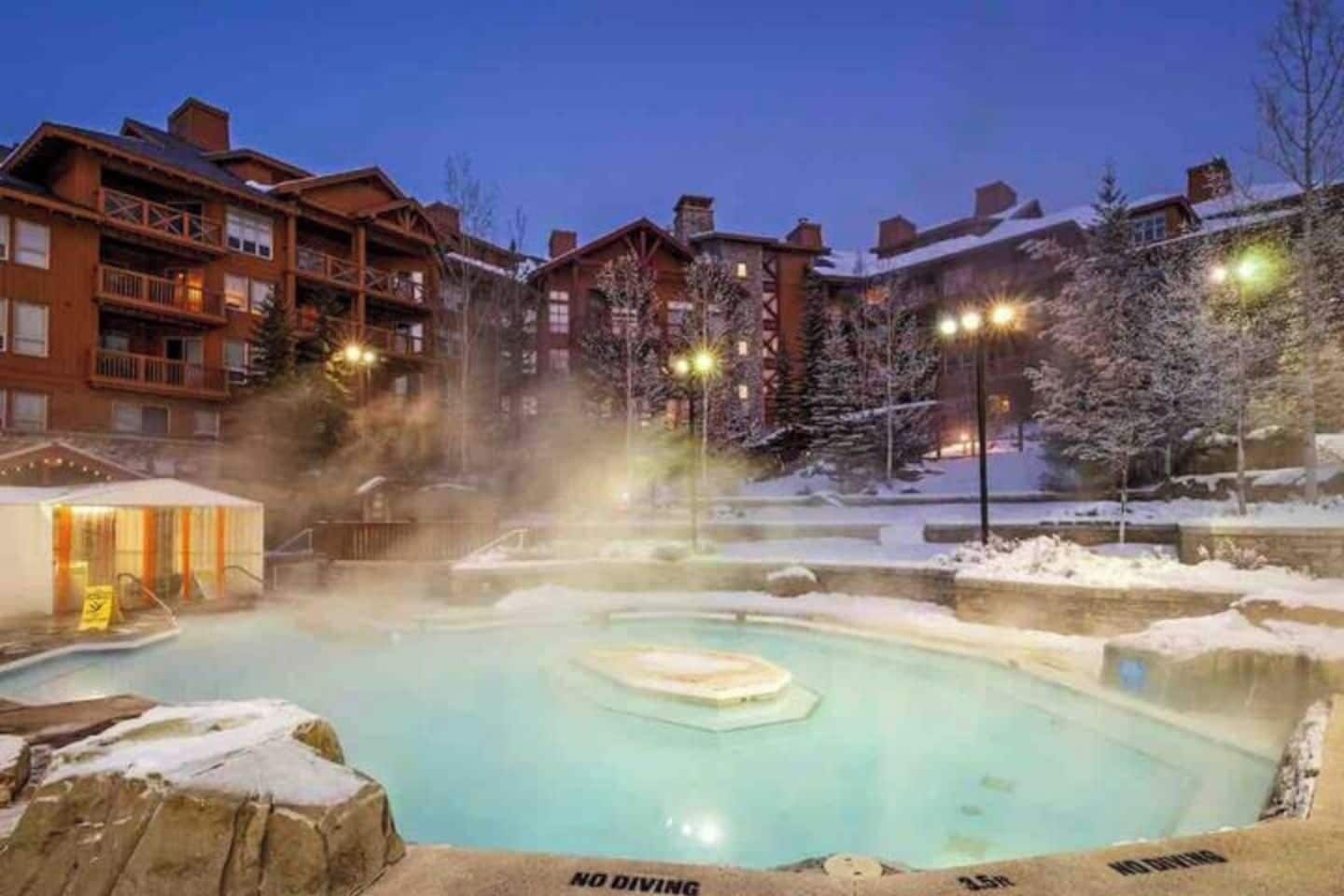 Piscine extérieure, piscine chauffée