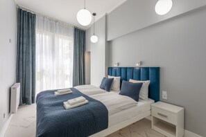 2 makuuhuonetta, silitysrauta/-lauta, ilmainen Wi-Fi, vuodevaatteet