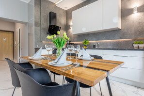 Dining - Ferienwohnung am Meer, Urlaub auf der Insel Usedom, Apartment Tower 27 (Swinoujscie)