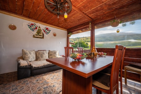 Dining. Transylvanian Cottage with Private Swimming Pool
