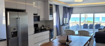Beachfront property with swimming pool
