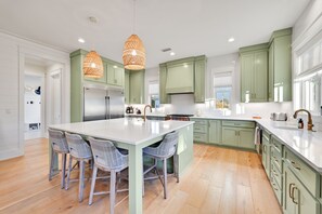 Fridge, microwave, oven, stovetop - Walk to Beach! Private Heated Pool, Golf Cart, Bikes, Fire Pit & More! (Santa Rosa Beach)