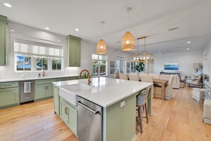 Fridge, microwave, oven, stovetop - Walk to Beach! Private Heated Pool, Golf Cart, Bikes, Fire Pit & More! (Santa Rosa Beach)