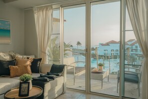 Smart TV - COZIEST 2 BEDROOM LOFT WITH PRIVATE BEACH AT CAP CANA (cap cana)