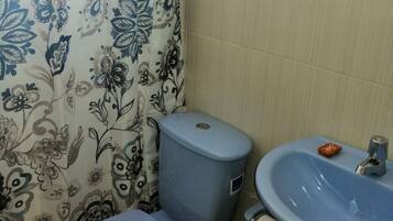 Ducha, toallas, jabón y papel higiénico