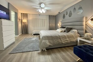 6 makuuhuonetta, työpöytä, silitysrauta/-lauta, ilmainen Wi-Fi