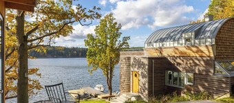 A private estate of four houses on a car-free island