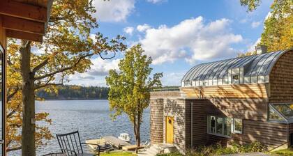 A private estate of four houses on a car-free island