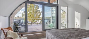 A private estate of four houses on a car-free island