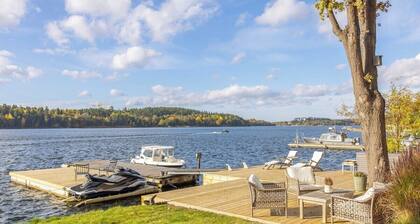 A private estate of four houses on a car-free island