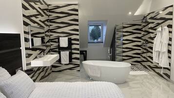 Een bad/douchecombinatie