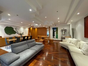 Living area - Spacious flat, fit for long stay near the Vatican (Roma)
