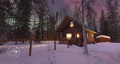 Cozy Alaskan themed cabin suitable for families or couples! King size bed, w/d
