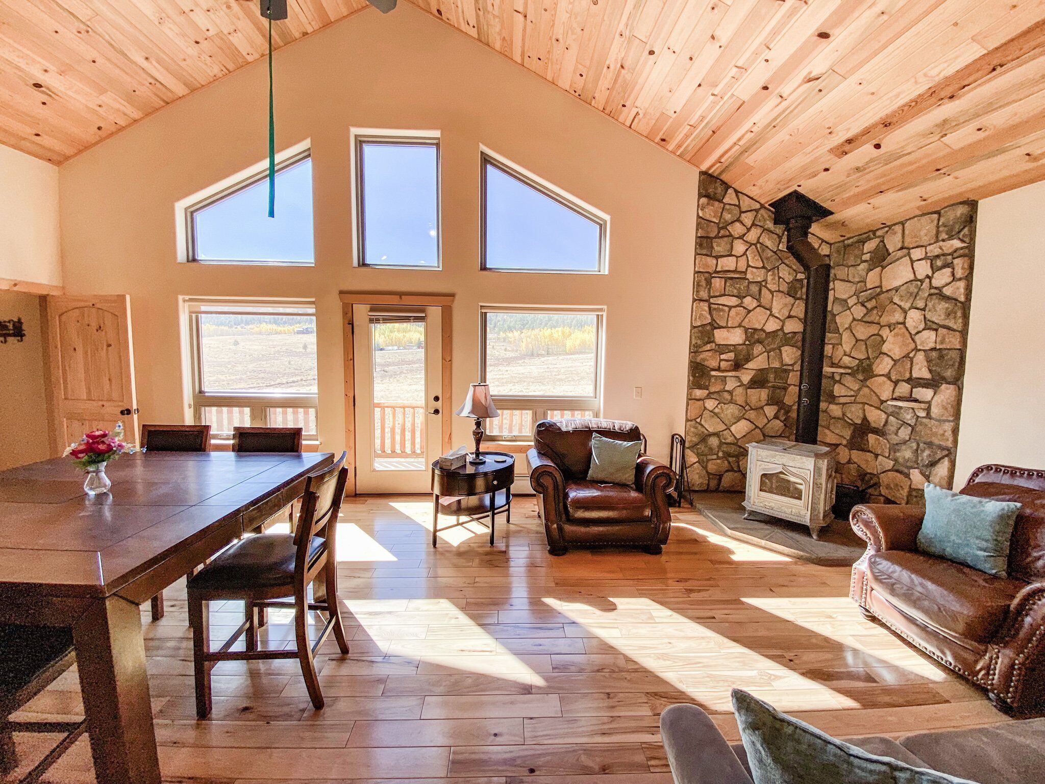 Smart TV, fireplace, foosball, offices