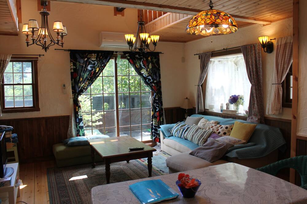 One (2) twin cottages with seasonal garden views. Wild Strawberry & Hollyhock.