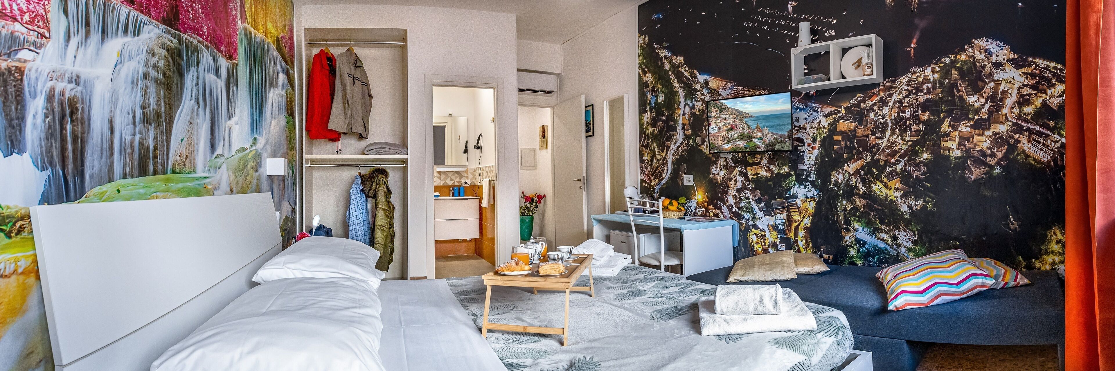 1 bedroom, iron/ironing board, Internet, bed sheets