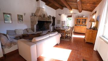 TV connectée, cheminée