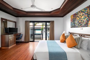 3 soverom, safe på rommet, strykejern/-brett og reiseseng for barn