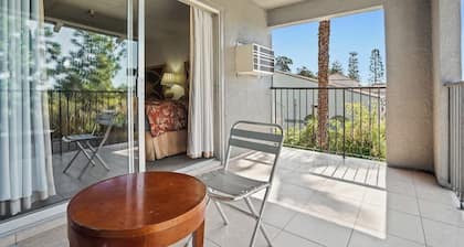 (Cozy studio, 2BED, 1BA, No kitchen)