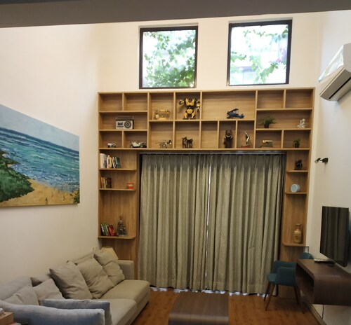 A luxury bungalow within a popular resort