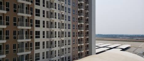 Staduitzicht vanuit accommodatie