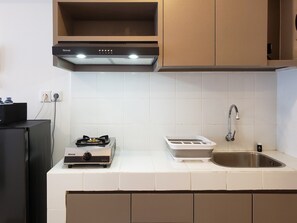 開放式客房, 2 間臥室 | 私人廚房 | 電冰箱、爐台、鍋具/餐盤/廚房用品