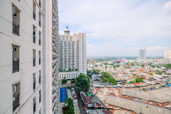 숙박 시설에서 보는 시내 전망