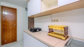 Apartemen, 2 kamar tidur | Dapur pribadi | Lemari es, kompor, dan peralatan masak/sendok-piring