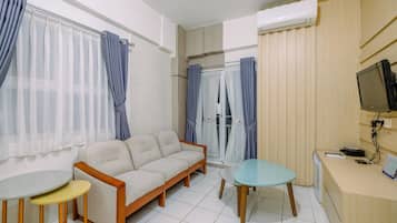 Apartemen, 2 kamar tidur | Area keluarga | TV