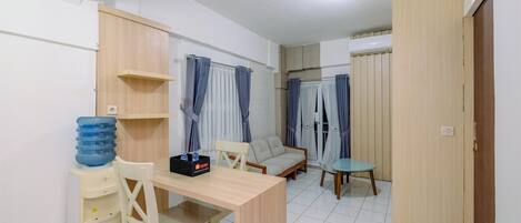 Apartemen, 2 kamar tidur | Makan di kamar