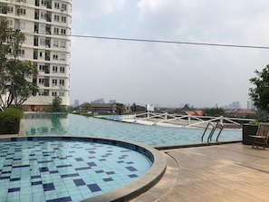 Outdoor pool - Combine 2Br At Cinere Bellevue Suites Apartment (Depok)