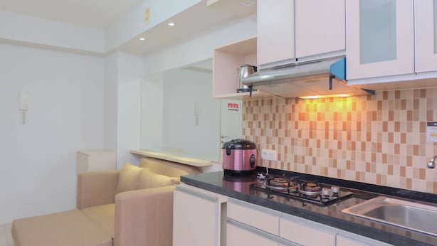 Apartemen, 2 kamar tidur | Dapur pribadi | Lemari es, kompor, dan peralatan masak/sendok-piring