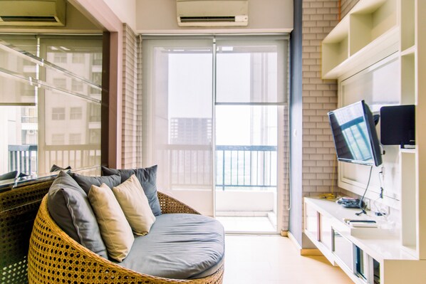 Apartment, 1 Schlafzimmer | Wohnbereich | Fernseher