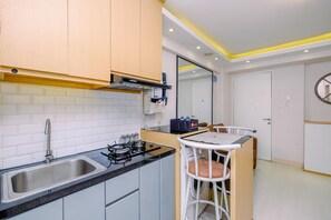 公寓, 2 间卧室 | 私人厨房 | 冰箱、炉灶、厨具/餐具