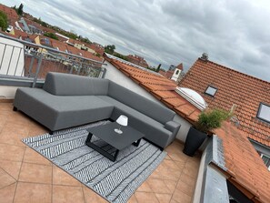 Comfort Penthouse | Terrace/patio - Hotel Garni am Domplatz (Erfurt)