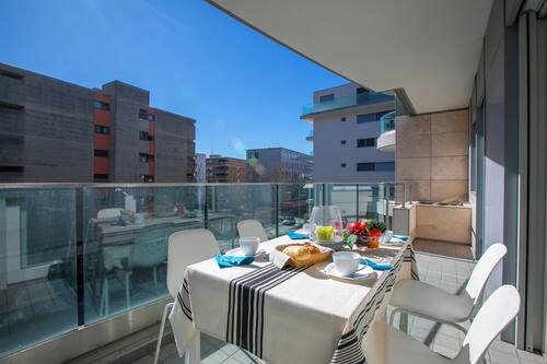 Familienapartment, Mehrere Schlafzimmer (Prestige du Lac 27) | Balkon