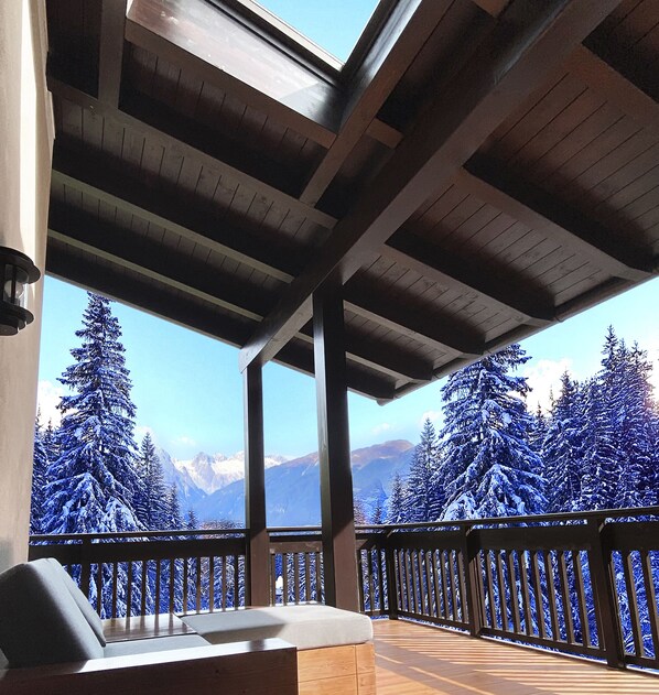 Blick von der Unterkunft