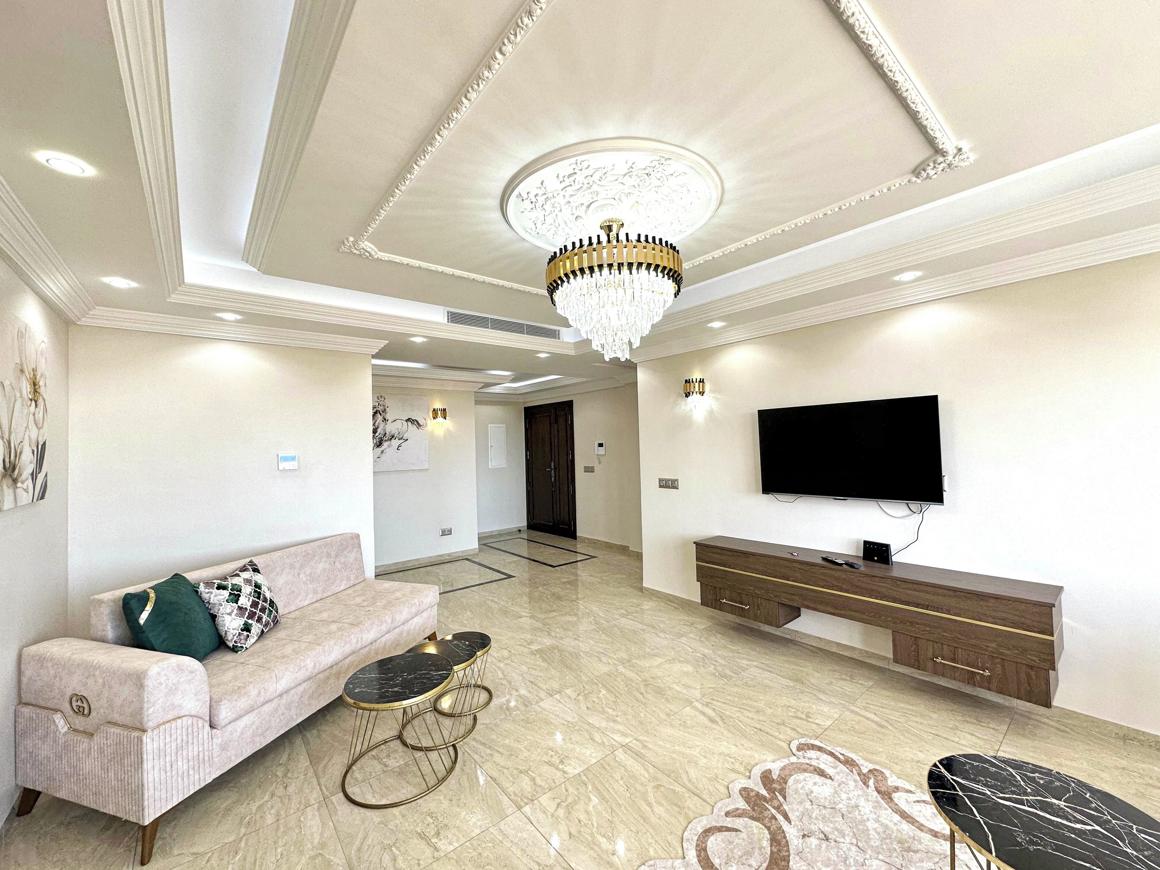 Apartment, 3 Bedrooms, Smoking, Balcony | Living area