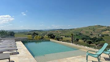 Piscine extérieure, piscine chauffée