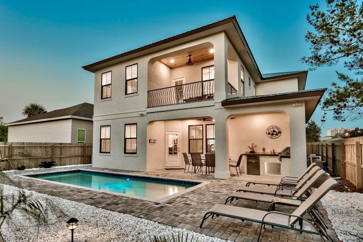A heated pool