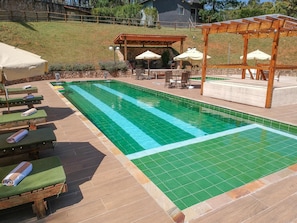 Outdoor pool, open 8:00 AM to 9:00 PM, free pool cabanas, pool umbrellas - Garden House Pousada Boutique & Spa (Sao Roque)
