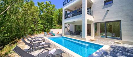 A heated pool