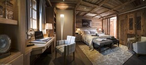 6 bedrooms, free WiFi, bed sheets - Chalet, view valley, hammam, balcony, fireplace or stove, parking, tv, 400m², Le Grand Bornand (Le Grand-Bornand)