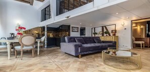 智能電視、壁爐、DVD 播放機、書籍